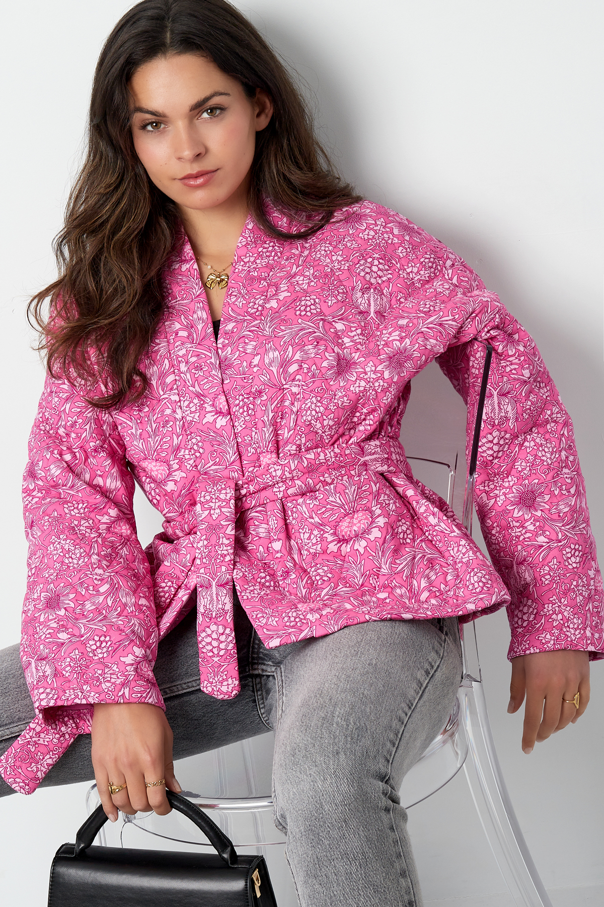 Manteau Romance - rose h5 Image2